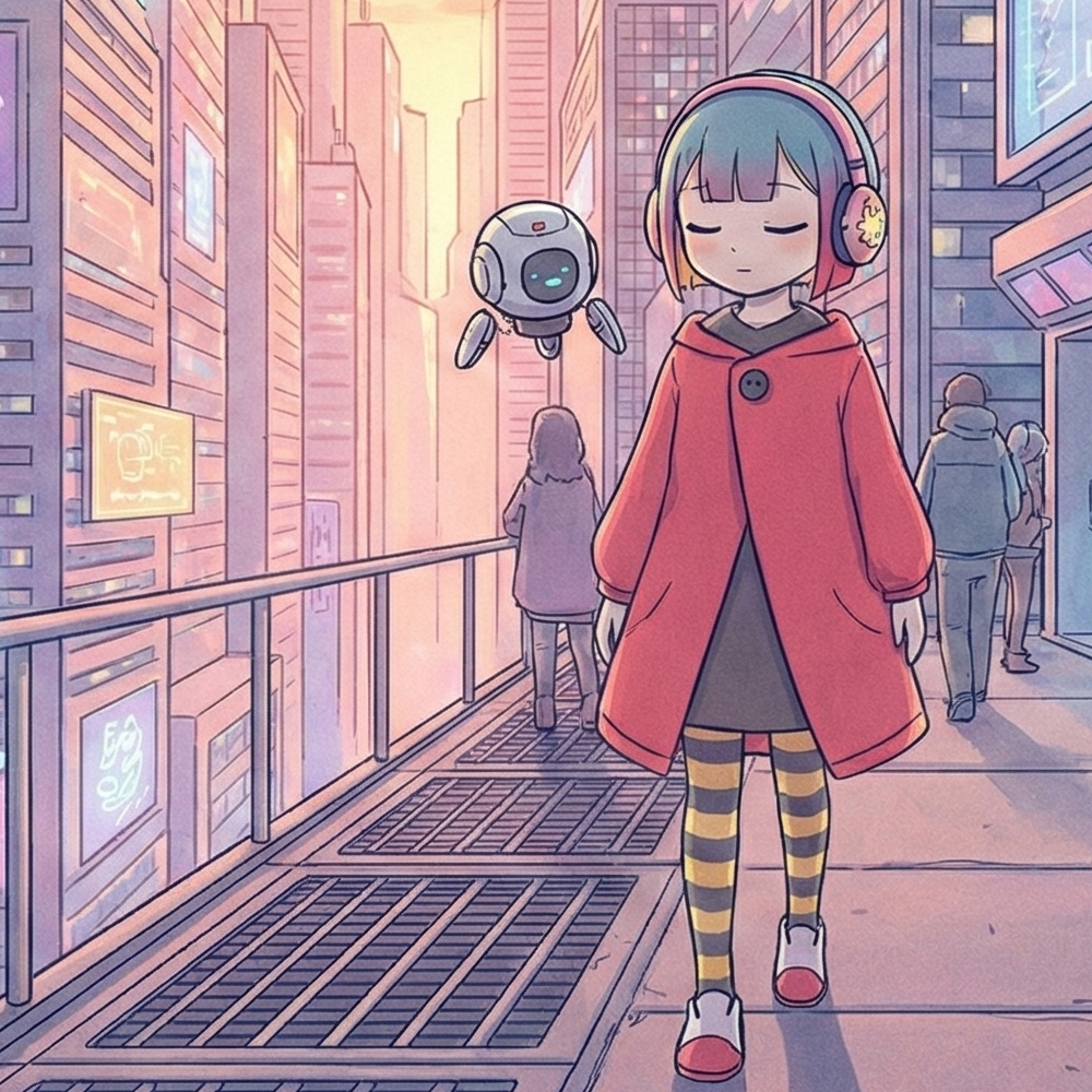 編纂体β - デジタル近未来都市の風景